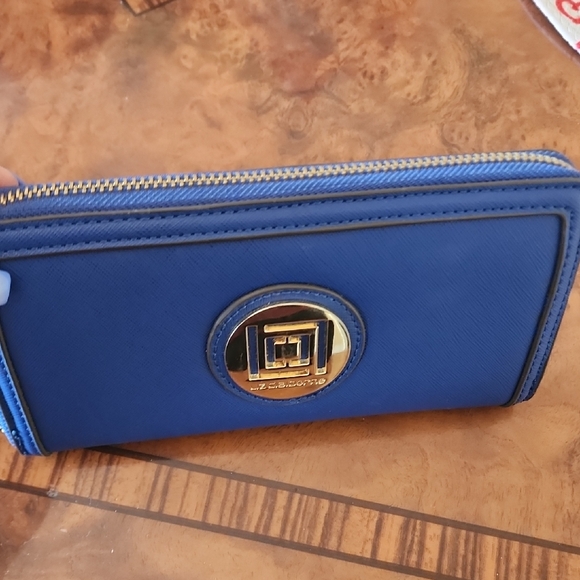 Liz Claiborne Royal Blue Wallet with Logo - Picture 5 of 6
